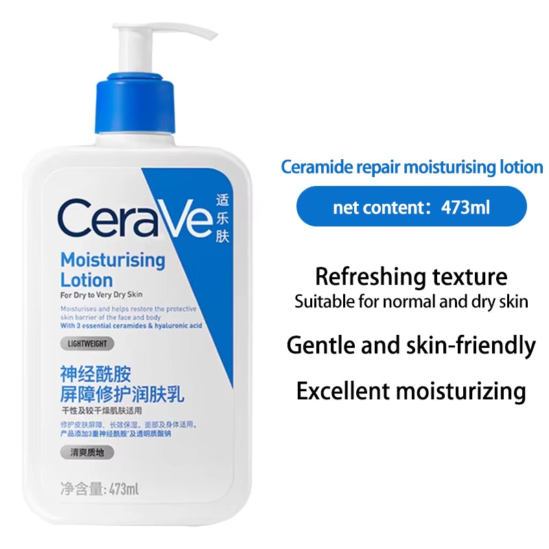 Daily Moisturizing Lotion for Dry Skin Body Lotion & Face Moisturizer with Hyaluronic Acid and Ceramides 236Ml/473Ml