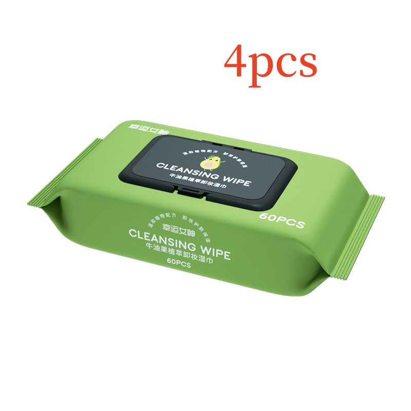 60-Drawer Avocado Makeup Remover Wipe Clean Face