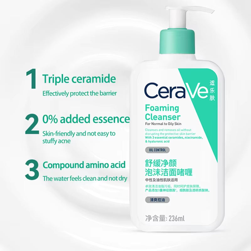 Hydrating Facial Cleanser | Moisturizing Face Wash for Dry Skin | Hyaluronic Acid + Ceramides + Glycerin | Hydrating Clea