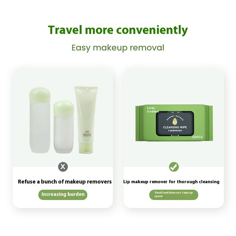60-Drawer Avocado Makeup Remover Wipe Clean Face