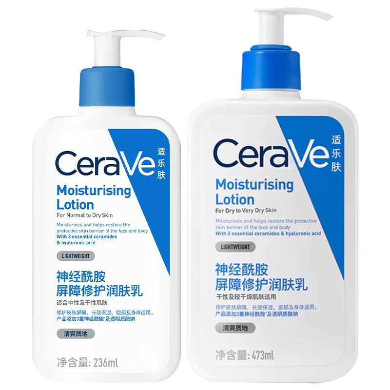 Daily Moisturizing Lotion for Dry Skin Body Lotion & Face Moisturizer with Hyaluronic Acid and Ceramides 236Ml/473Ml