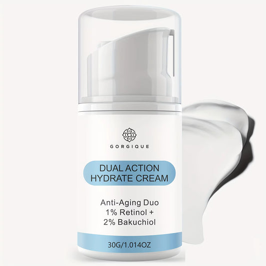 Retinol anti Aging Cream Serum with Retinol, Bakuchiol, and Hyaluronic Acid to Fight Fine Lines and Wrinkles