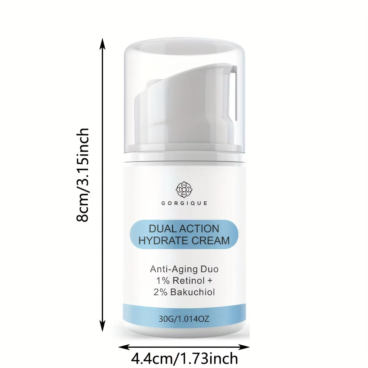 Retinol anti Aging Cream Serum with Retinol, Bakuchiol, and Hyaluronic Acid to Fight Fine Lines and Wrinkles