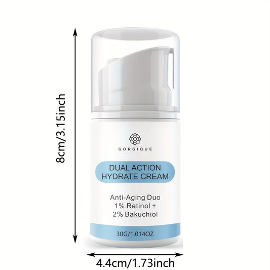 Retinol anti Aging Cream Serum with Retinol, Bakuchiol, and Hyaluronic Acid to Fight Fine Lines and Wrinkles